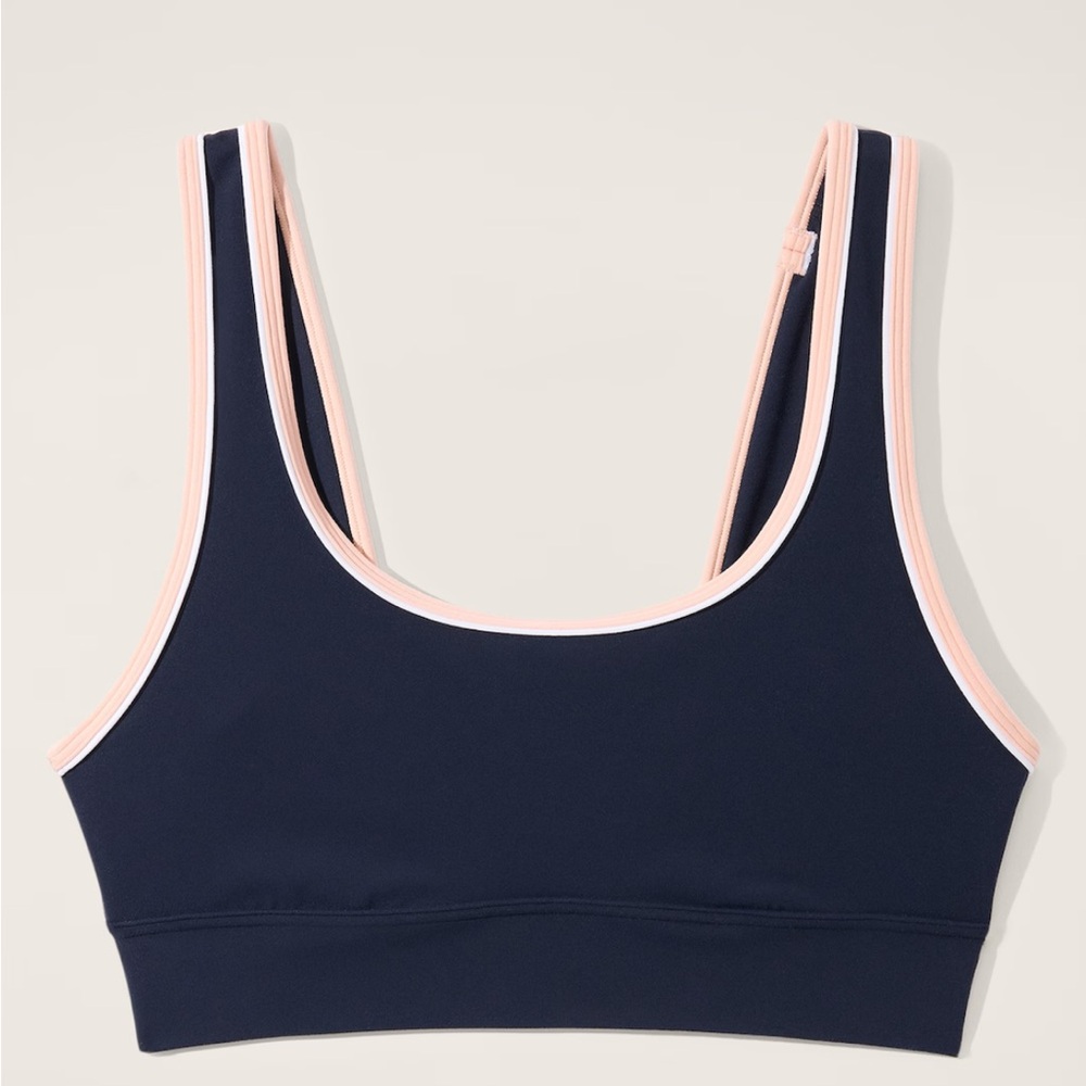 NWT Athleta Breathe Longline Piping Sports Bra
